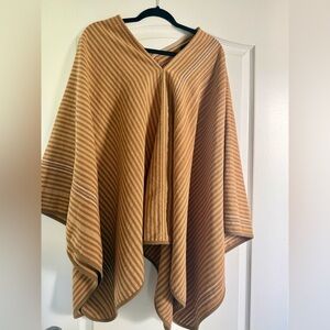 Banana Republic Camel Striped Poncho